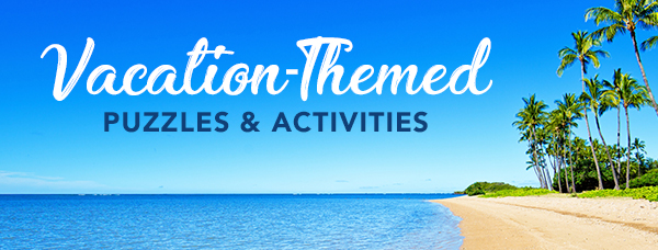 Vacation Puzzles and Activities Banner